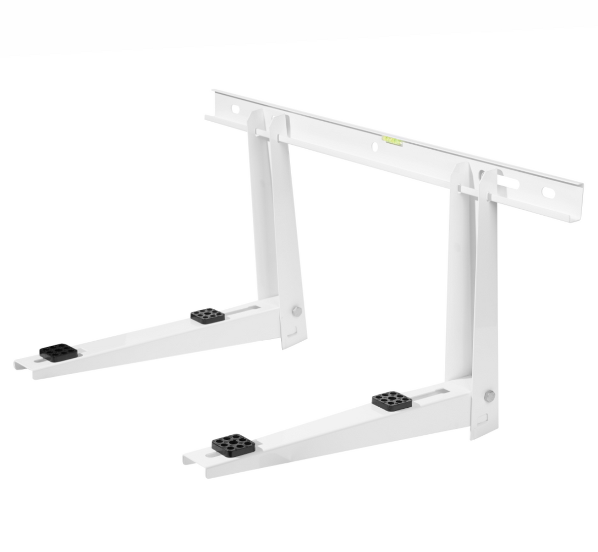 White metal bracket on a white background