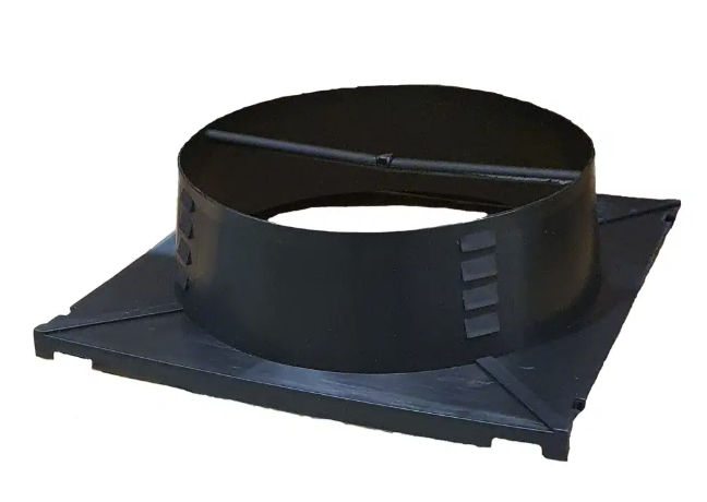 airconditioning neck adapter on white background