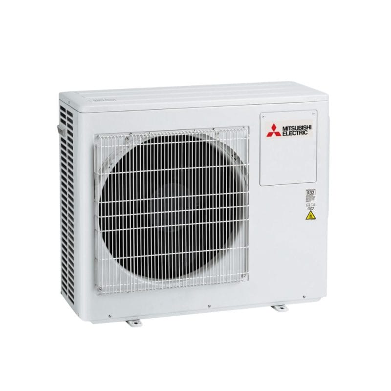 Mitsubishi electric air conditioner on white background