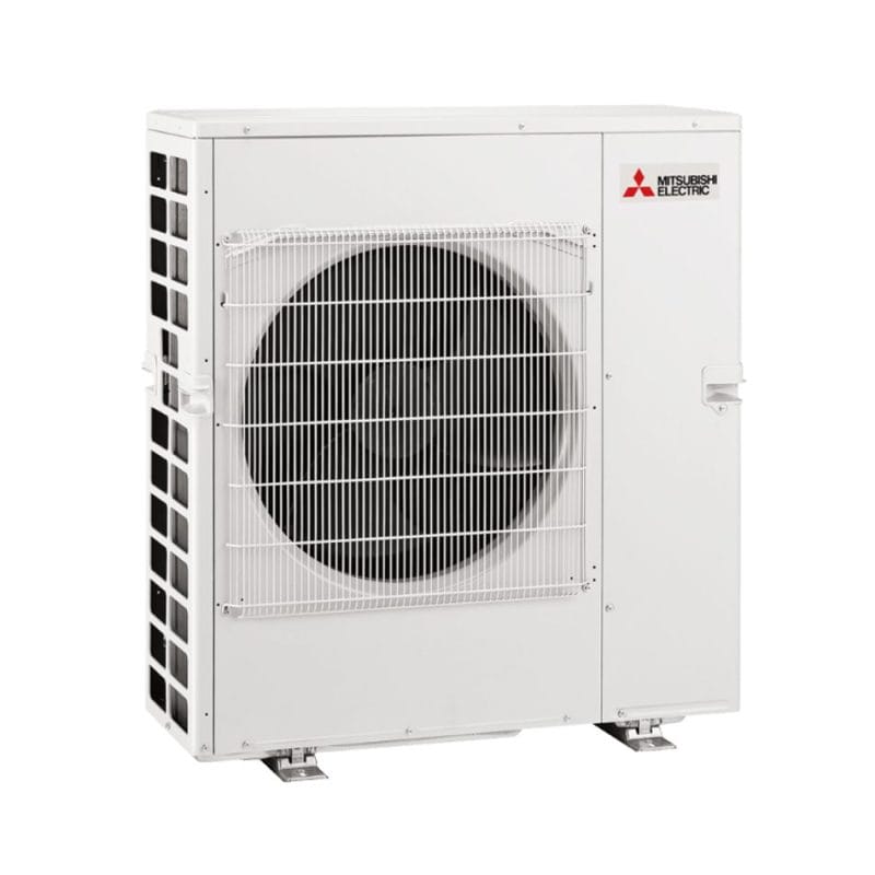 Mitsubishi air conditioning unit on a white background