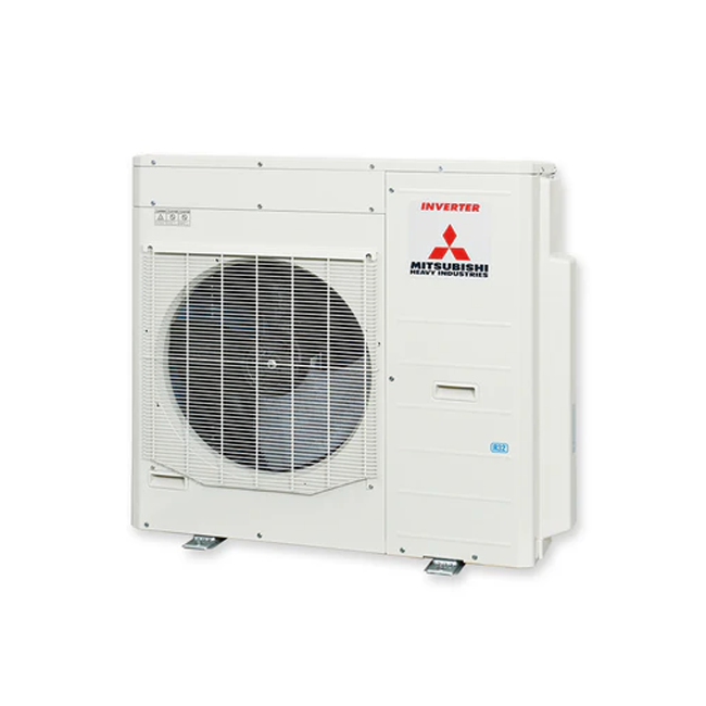Mitsubishi air conditioning unit on a white background