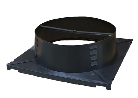 airconditioning neck adapter on white background