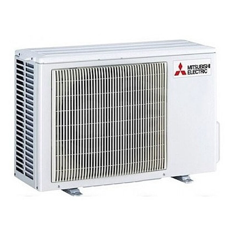 Mitsubishi Electric air conditioner AP20 outdoor unit on a white background