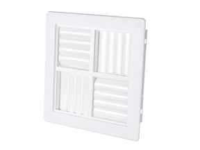 4 way air vent on white background