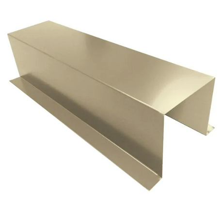 Cream metal Capping on a white background