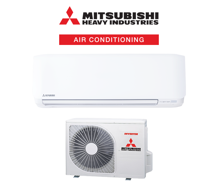 Mitsubishi Heavy Industries air conditioning unit on a white background