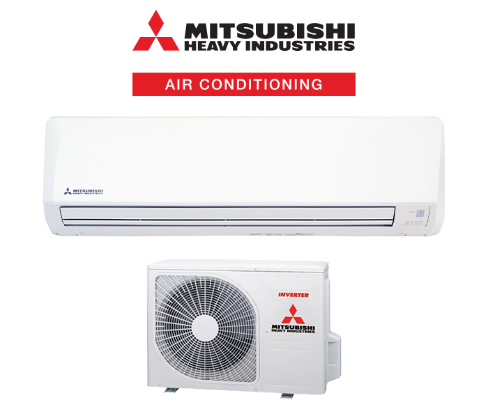 Mitsubishi Heavy Industries air conditioning unit on a white background