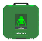 Green tool case with Wipcool branding on a white background