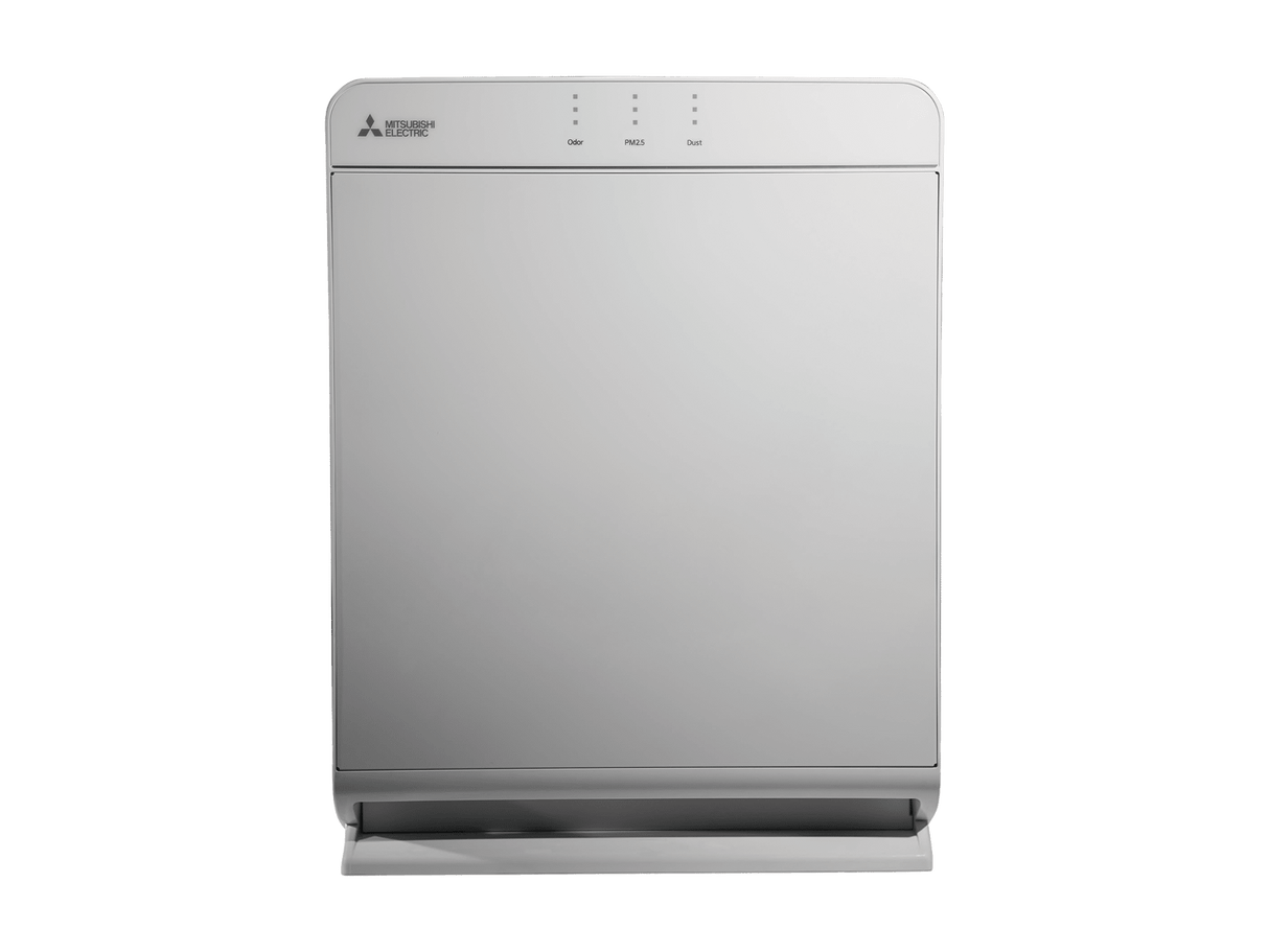 Mitsubishi Electric air purifier on background