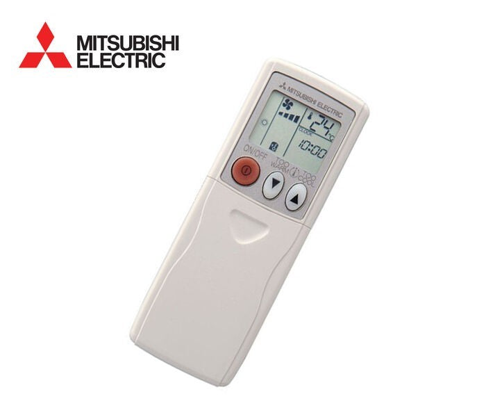 Mitsubishi Electric remote control on a white background