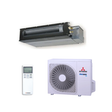 Mitsubishi heavy air conditioning unit with indoor and outdoor units on a white background