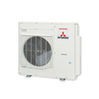 Mitsubishi air conditioning unit on a white background