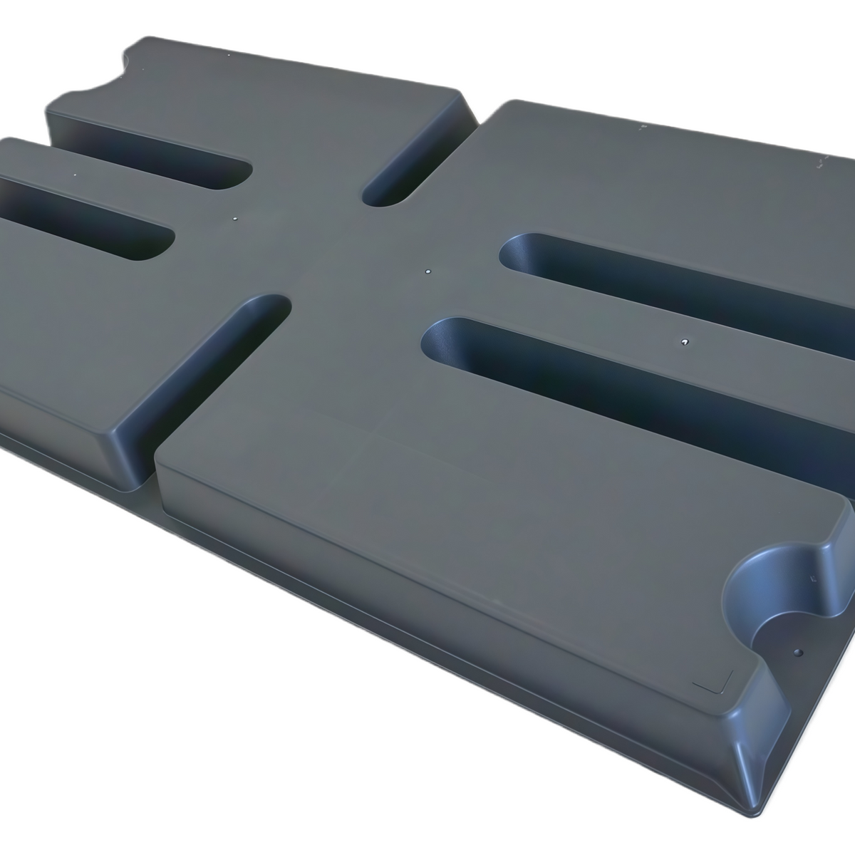 POLYSLAB Ground Base – Medium | 465 x 885 x 51mm | Black – HVAC Zone