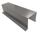 Shall Grey Large metal Capping on white background