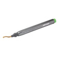 Wipcool deburrer with a metallic body and green cap on a white background