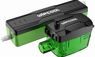 Green and black Wipcool device on a white background