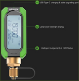 Wipcool Vac Gauge on black background