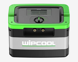 Wipcool portable reclaim unit with green and gray design on a white background